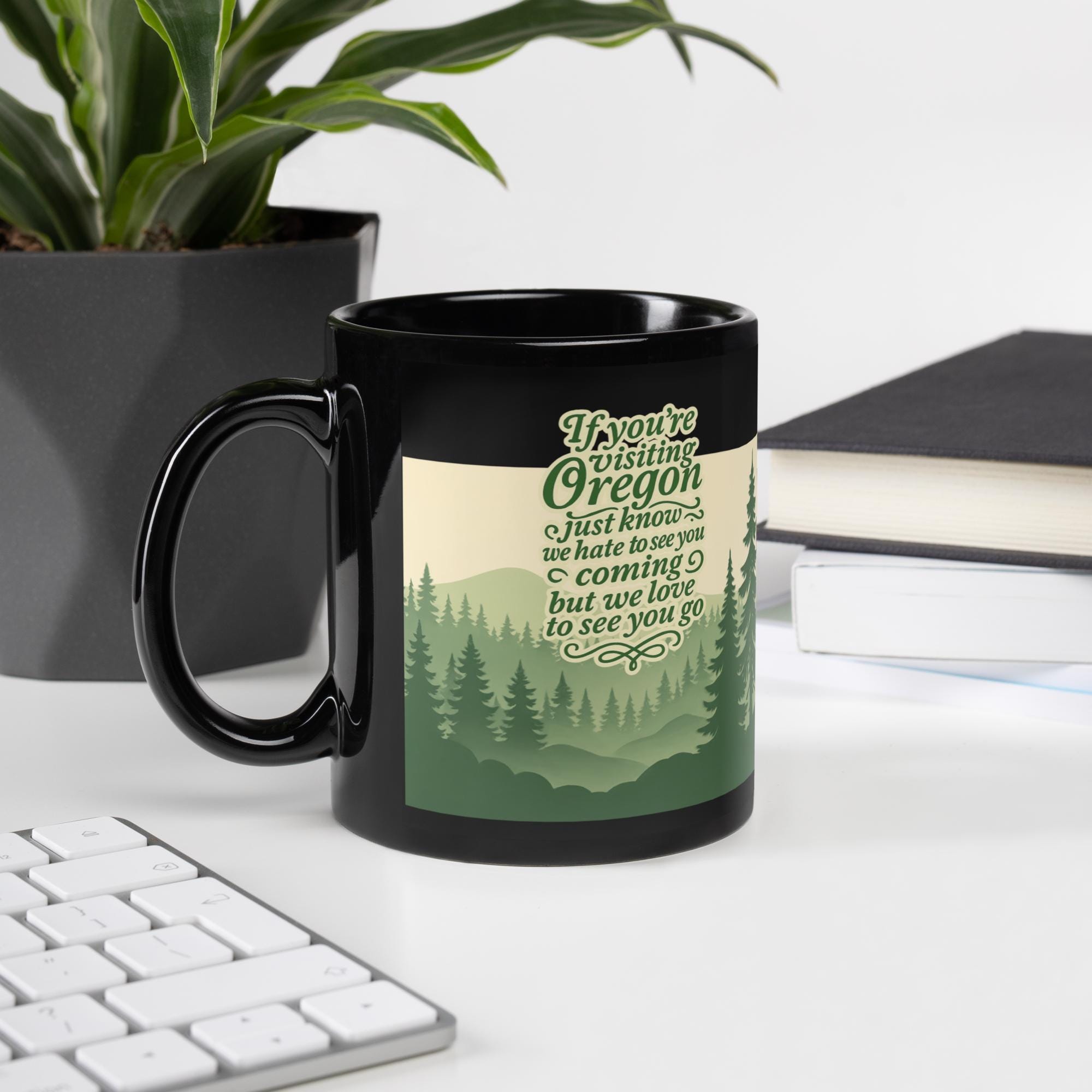 Oregon Black Mug by R²